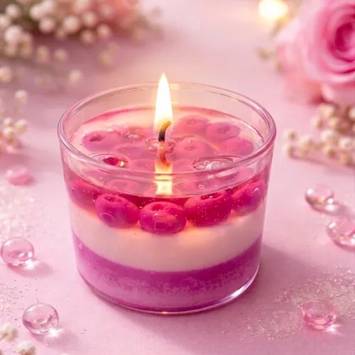 Mixed Berry Cream Dessert Candle - Decor candles for décor